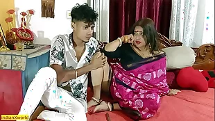 Indian New Stepmom VS Teen Boy Hot XXX Sex! fucks stepmother